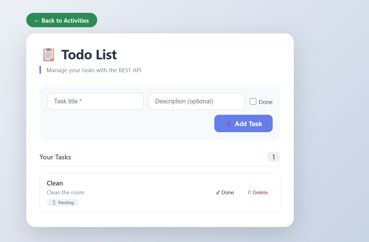 Todo List REST API